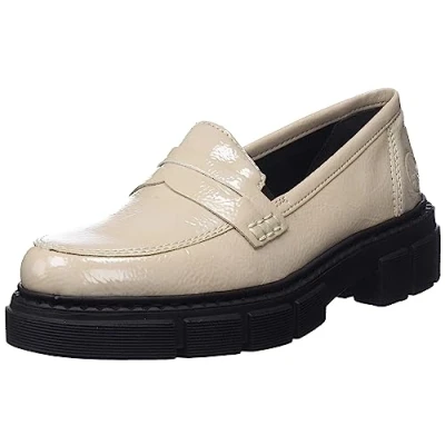 Abbildung von Rieker Slipper, Damen, Größe: 42, Cliff Hochwertiges lederimitat