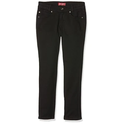 Abbildung von G.O.L. Mädchen Jeans Röhre, Extra weit Jeanshosen, Schwarz (Black 2), 152 (Herstellergröße:152,5)