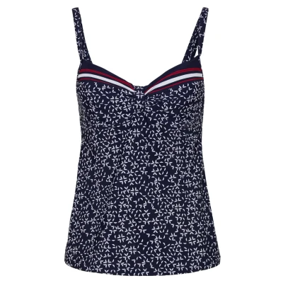 Abbildung von Lascana WIRE Tankini Bikinitop, Damen, Größe: 48xD, Navy print