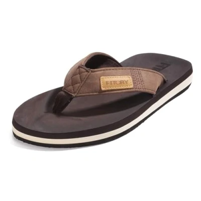 Abbildung von FITORY Herren Flip Flops Surfen Zehentrenner Sports Sandalen Beach/Pool Pantoffeln Braun Gr.45