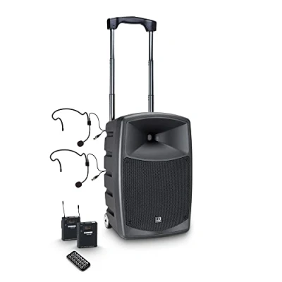 Abbildung von LD Systems ROADBUDDY 10 HBH 2 Akkubetriebener Bluetooth Lautsprecher mit Mixer, Funkmikrofon, Bodypack und Headset