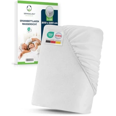Abbildung von Sensalou Spannbettlagen Wasserdicht 200 X 220cm 1 St