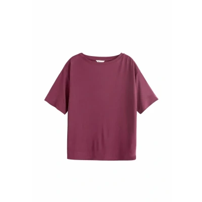 Abbildung von Next Premium BOXY Tshirt basic, Damen, Größe: MxR, Wine red