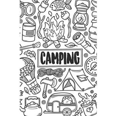 Abbildung von CAMPING: Camping Logbuch punktiert für Reisen mit Camper, Van, Wohnwagen oder Wohnmobil zum Eintragen Reisetagebuch Vanlife Zubehör Geschenk