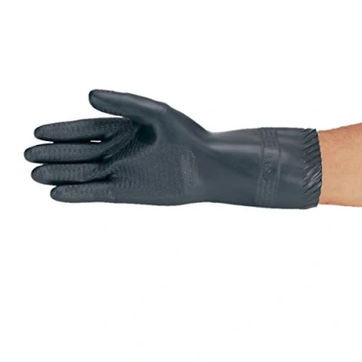 Abbildung von neoLab 2 4301 Säureschutz Handschuhe schwarz, Größe 7 1/2 8, Paar