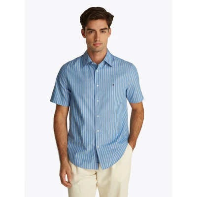 Abbildung von Tommy Hilfiger Retro Shirt Hemd Blue spell, Herren, Größe: Medium, spell