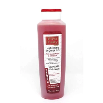 Abbildung von First Lady Hautaufhellendes Duschgel, 750 ml, mit Niacinamid und Vitamin C, hygienisch sauber