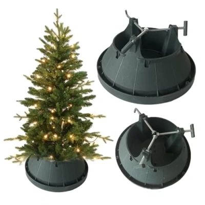 Abbildung von COIL Weihnachtsbaumständer, grüne Farbe, 5 Liter Stabiler Christbaumständer mit 3/4 Schrauben für sicheren Halt und frischen Baum Weihnachtsbaumständer Tannenbaumständer
