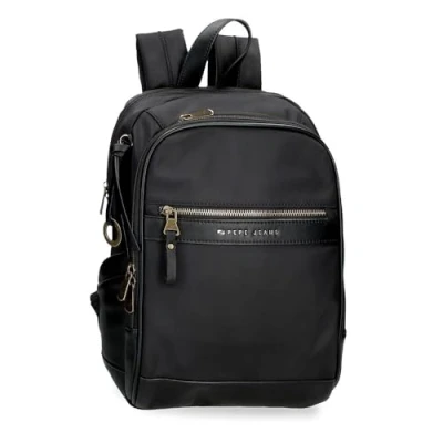 Abbildung von Pepe Jeans Joumma Bags Morgan Casual Daypacks, Reisetaschen, beige und Schwarz, Kunstleder für Damen, Talla única, Tagesrucksa