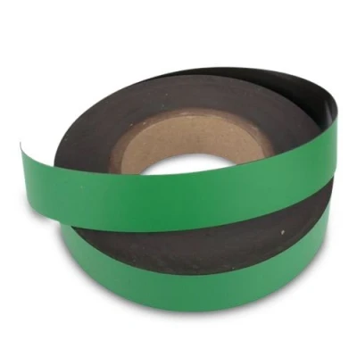 Abbildung von magnets4you 1m Magnetband/Kennzeichnungsband Breite 100 mm grün einfaches Zuschneiden haftet auf Allen magnetischen Untergründen