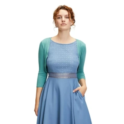 Abbildung von Vera Mont Figurbetont Langarmshirt, Damen, Größe: 42, Bright eucalyptus