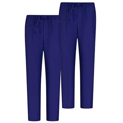Abbildung von MISEMIYA Pack 2 Pcs Arbeitshosen Unisex ELASTISCHE Taille UNIFORM KLINIK Krankenhaus Reinigung TIERARZT Gesundheit Large, Lila 68