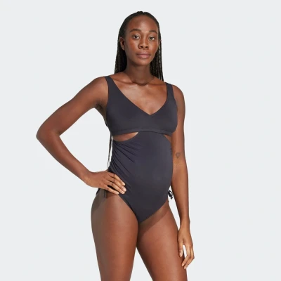 Abbildung von adidas Sportswear Iconisea Maternity Uback Badeanzug, Damen, Größe: Small, Black white