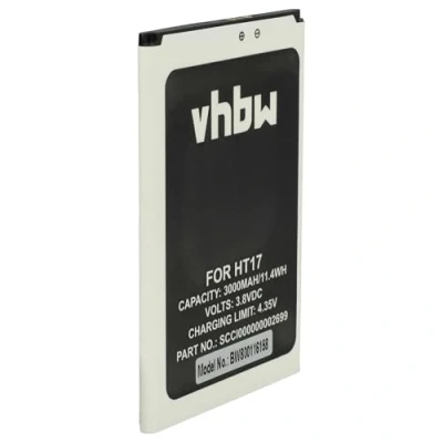 Abbildung von vhbw 1x Akku kompatibel mit HomTom HT17, HT17 Pro Handy Smartphone Telefon (3000 mAh, 3,8 V, Li Ion)