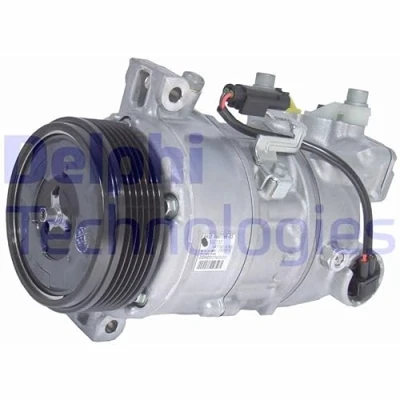 Abbildung von DELPHI TSP0159968 Kompressor Denso 5SE12C PAG 46 mit Kompressoröl BMW: 3 Touring, Limousine, 1 Schrägheck