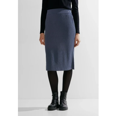 Abbildung von Cecil MIT Struktur Bleistiftrock, Damen, Größe: XL, Blau