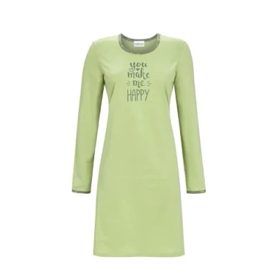 Abbildung von Sleepshirt mit Strickbündchen Farbe pinie, Größe L