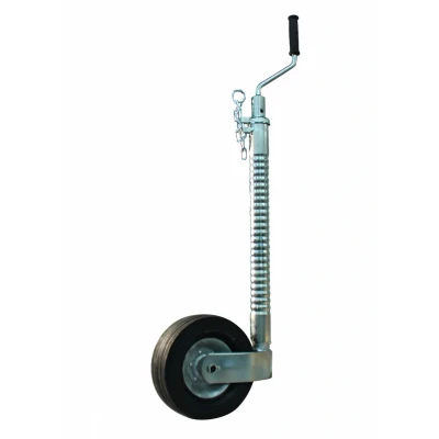 Abbildung von Stützrad geripped Ø48 220x70mm Stahlrad TrailerPlus Anhängerersatzteile