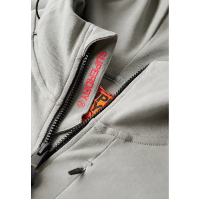 Abbildung von Superdry TECH LOGO Loose FIT Hoodie Sweatjacke, Herren, Größe: XL, Slate iron