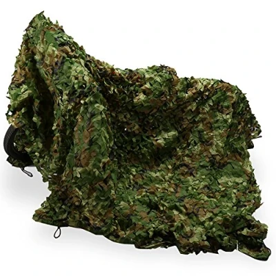Abbildung von 2 x Tarnnetz, Camouflage Netz Sonnenschutz Net, Tarnung Jagdschießen Hide Army Military Dschungel für Jagd, Wald, Outdoor, Fahrrad, Auto,