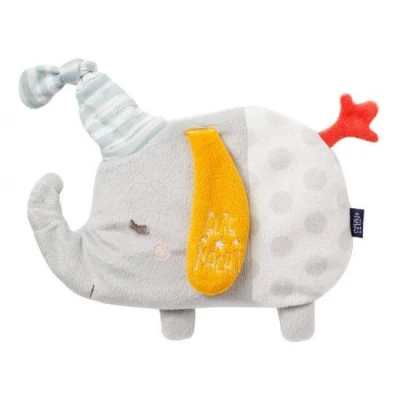 Abbildung von Fehn Wärmetier Elefant Kuscheltier wohltuendes Baby Traubenkernkissen in niedlicher Stofftier Optik und Glow the dark Effekt Wärmekuscheltier für Babys Kleinkinder ab 0+ Monaten