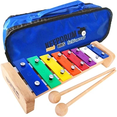 Abbildung von keepdrum KGS1 Glockenspiel aus Holz Xylophon + Tragetasche MB01