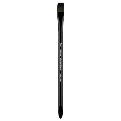 Abbildung von Silver Brush Limited 3008S1/2in Black Velvet Quadratischer Pinsel für Aquarellpinsel, Größe 1/2 Zoll, Kurzer Griff
