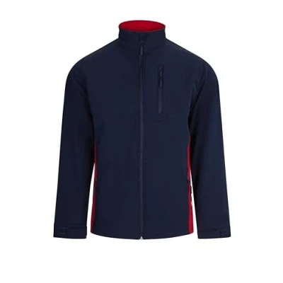 Abbildung von VELILLA Unisex Softshelljacke zweifarbig, Marineblau und Rot, XXL
