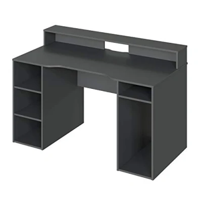 Abbildung von Habitdesign Ozone Gamer Tisch, sperrholz, Grau, Grande