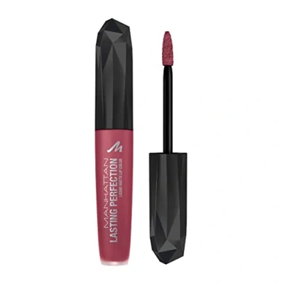 Abbildung von Manhattan Cosmetics Lasting Perfection Liquid Matte Lip Color Stain, Damen, Größe: 5.5 ml, Central pink