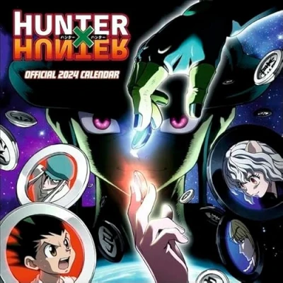 Abbildung von Hunter x Broschurkalender 2024. Terminkalender mit Platz für Notizen und fantastischen Bildern der beliebten Manga Reihe. Tolle Geschenkidee Anime Fans. 30,5 cm
