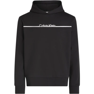 Abbildung von Calvin Klein Split LINE LOGO Hoodie Sweatshirt, Herren, Größe: 4XL, Black