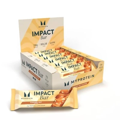 Abbildung von Impact Proteinriegel 12Riegeln Karamell Nuss
