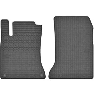 Abbildung von Gummimatten Vorne Gummi Fußmatten Satz für Mercedes A W176 / B W246 CLA C117 GLA X156 Infiniti Q30 2 teilig Passgenau