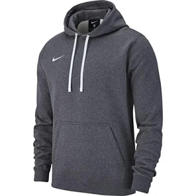 Abbildung von Nike Herren Club 19 Hoodie, Charcoal Heather/Anthracite/White/White, 16 22