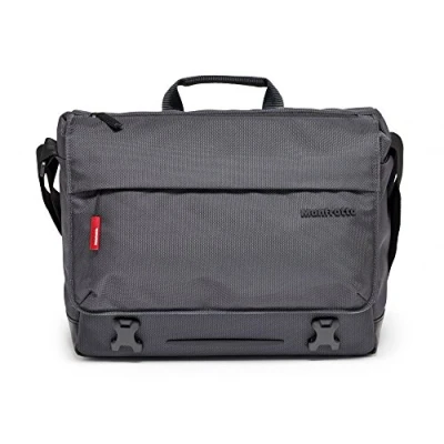 Abbildung von Manfrotto Manhattan Messenger Tasche Speedy 10, Mehrzweckrucksack, für den Transport von Kamera und Zubehör, aus wasserabweisendem Material, Fotorucksack mit PC Tablet Fach, Stativ Halterung
