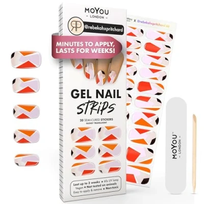 Abbildung von MOYOU LONDON Halbgehärtete UV Gel Strips 20 Stück Nagelfolien Härtend für Maniküre in Salonqualität rebekahxpritchard 03