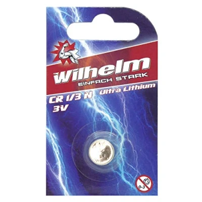 Abbildung von 1 x WILHELM Batterie 1/3N 3V Photo Lithium CR1/3N DL1/3N Blister