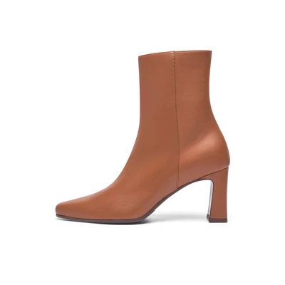 Abbildung von Henry Stevens Schlupfboots &quot;Madison ZB70 Businessschuh&quot;, Damen Stiefelette mit Absatz handgefertigt, Lederschuhe