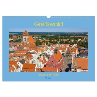 Abbildung von Greifswald, Bilder einer Stadt (Wandkalender 2025 DIN A3 quer), CALVENDO Monatskalender