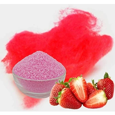 Abbildung von Zuckerwatte Zucker mit Geschmack Erdbeer Rot farbiger Aromazucker 500g für die Zuckerwattemaschine