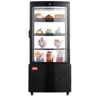 Abbildung von VEVOR Kühlvitrine Bäckereivitrine Kühlschrankvitrine 85L 3 lagig Bäckereien