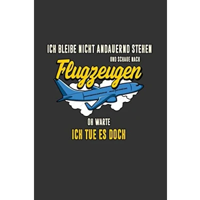 Abbildung von Flugzeuge: A5 Notizbuch Notebook Notizheft Punktraster Flugzeug Flughafen Dotgrid Geschenkidee für beobachter, 120 Seiten ca. Din (6x9&quot;)