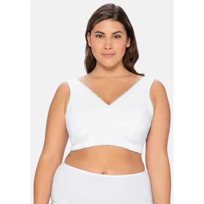 Abbildung von Sheego Bustier, Damen, Größe: 85E, Weiß