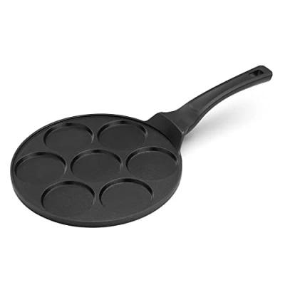 Abbildung von Navaris Crêpepfanne Augenpfanne Pancake Maker Blinipfanne 27cm Pfanne, (1 tlg)