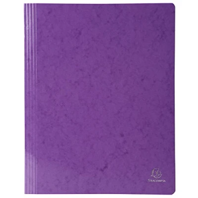 Abbildung von Exacompta 380812B Schnellhefter (Iderama, beschichteter Premium Manila Karton, wasserabweisend, 355g, A4) 1 Stück violett