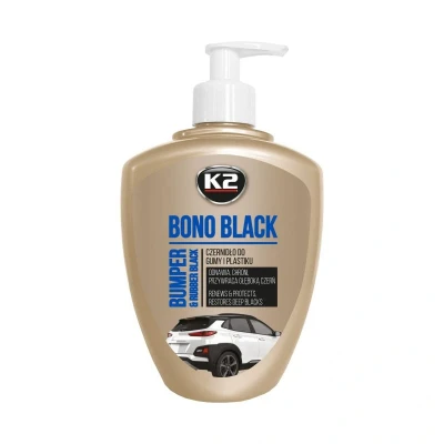 Abbildung von K2 Auto Reifenpflege, Gummipflege, Kunststoffpflege, Stoßstange färben, mit schwarzer Farbe 500ml