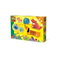 Abbildung von SES Creative 14026 Zick Zack Origami Tiere, Transparent, Youth Large / 11 13