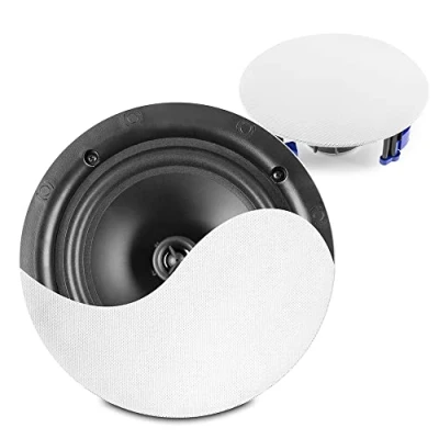 Abbildung von Power Dynamics NCBT8 Set mit 2 Deckenlautsprechern Bluetooth Weiß