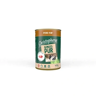 Abbildung von Christopherus PUR, Pferd, Vollnahrung für Hunde, Nassfutter, 6 x 400 g